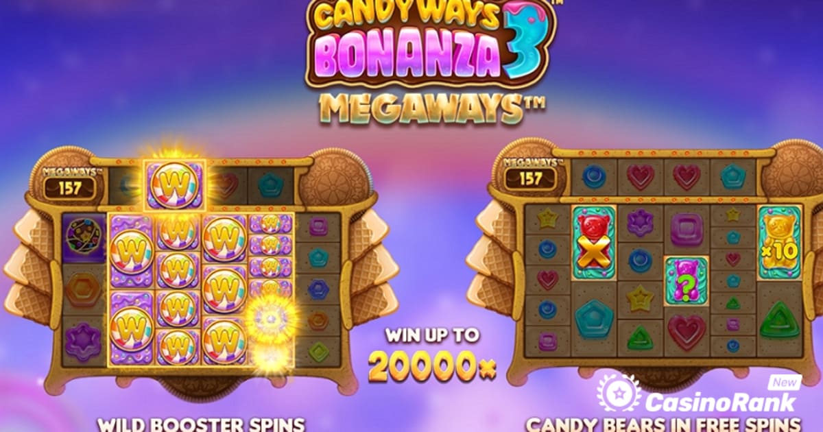 Stakelogic ofron përvojë të ëmbël në Candyways Bonanza 3 Megaways